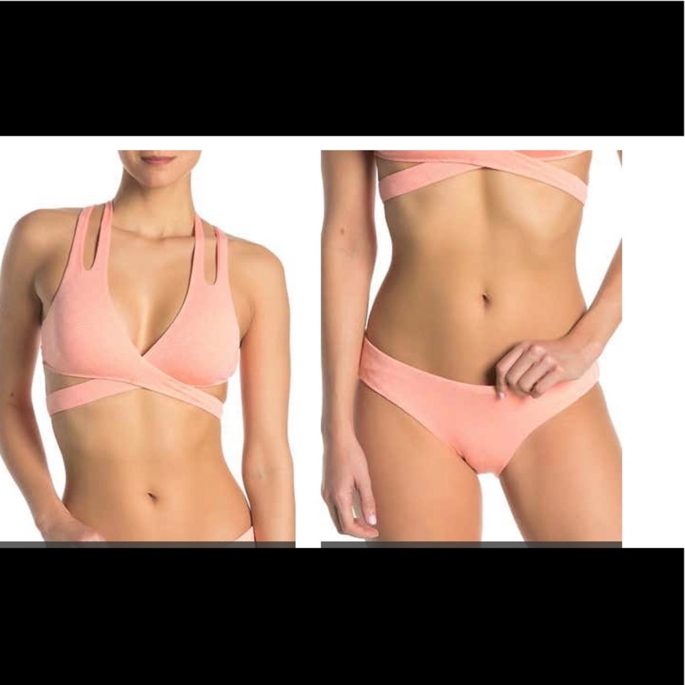 BECCA bikini- wrap bikini top and hipster bottom